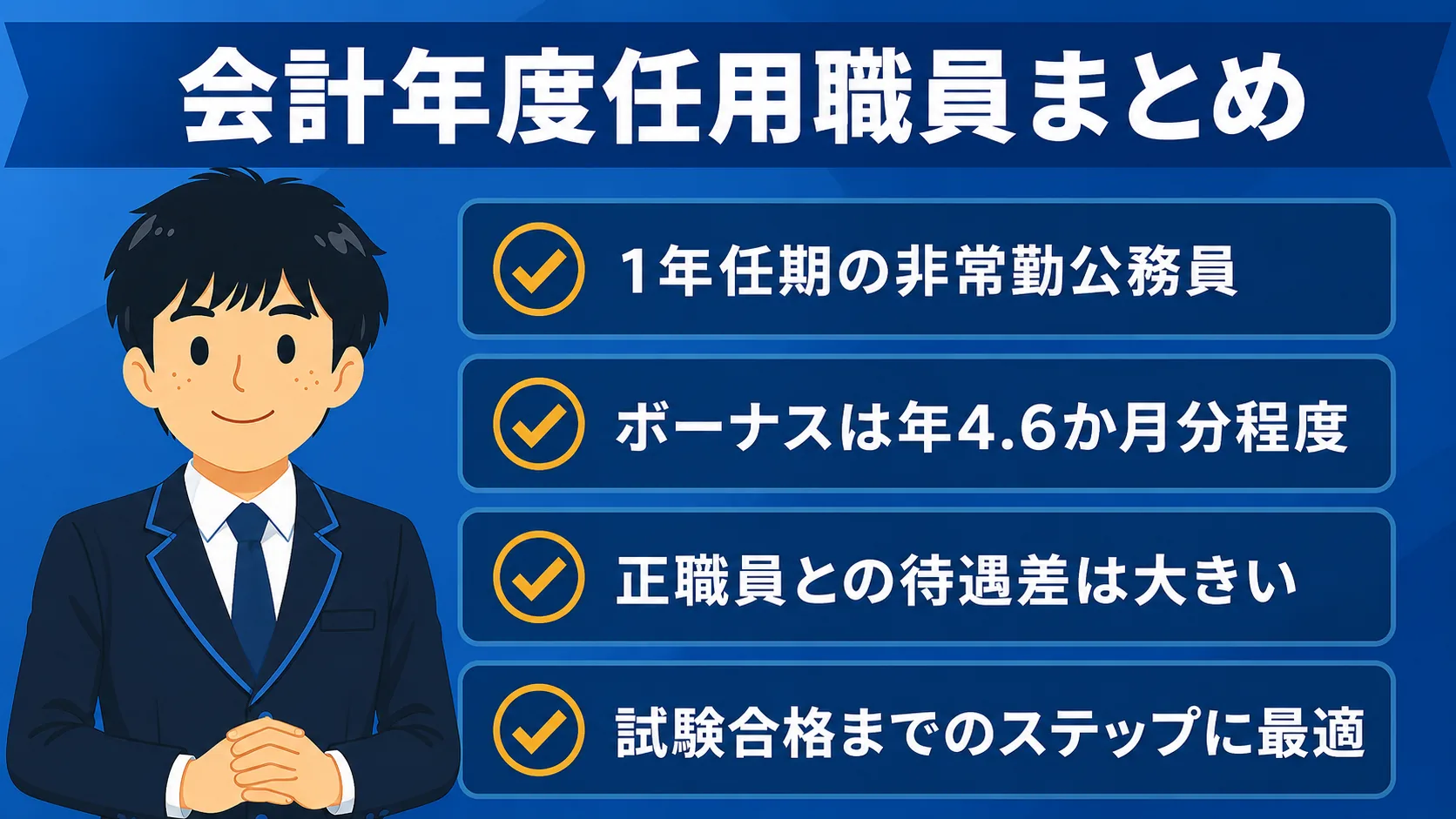 まとめ|賢く制度を使う(会計年度任用職員/給料・正職員 違い・やめとけ・つなぎ)
