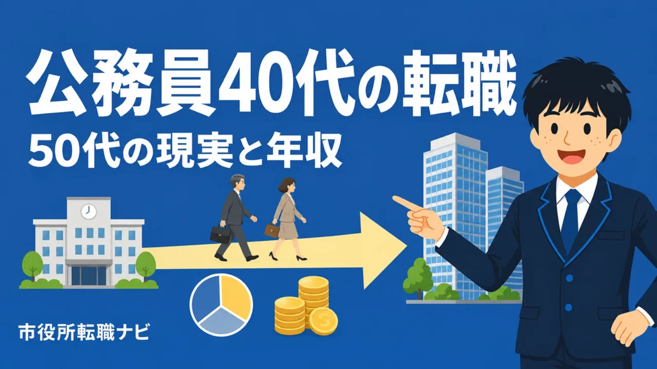 公務員40代の転職｜50代の現実と年収を現役解説（公務員 40代 転職）