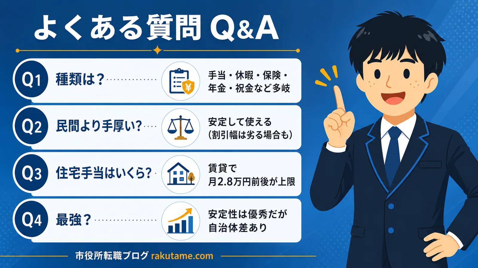 よくある質問｜福利厚生（市役所 福利厚生／公務員 福利厚生）