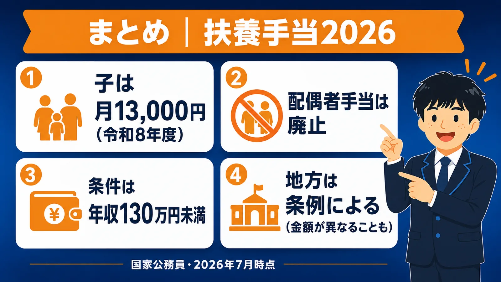 まとめ|制度を正しく理解(公務員 扶養手当/扶養手当 金額/公務員 扶養手当 配偶者/地方公務員 扶養手当 廃止 いつから)