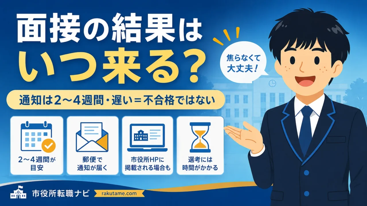 公務員面接の結果はいつ来る？通知が遅い理由を現役職員が解説（公務員 面接 結果 いつ）