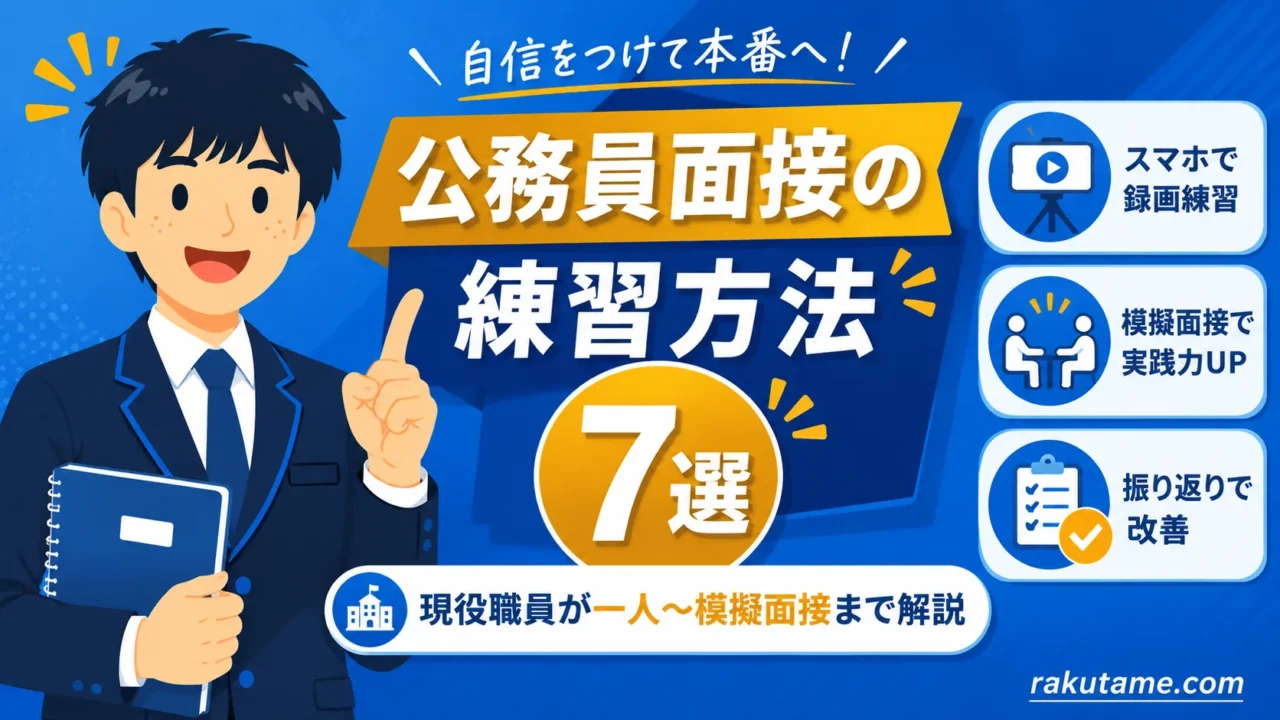 公務員面接の練習方法7選｜現役職員が一人〜模擬面接まで解説（公務員 面接 練習 方法）