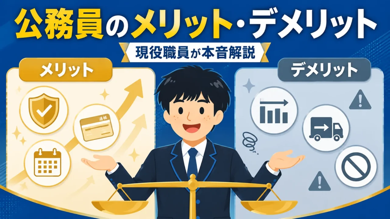 公務員のメリット・デメリット｜現役職員が本音解説（公務員 メリット デメリット）