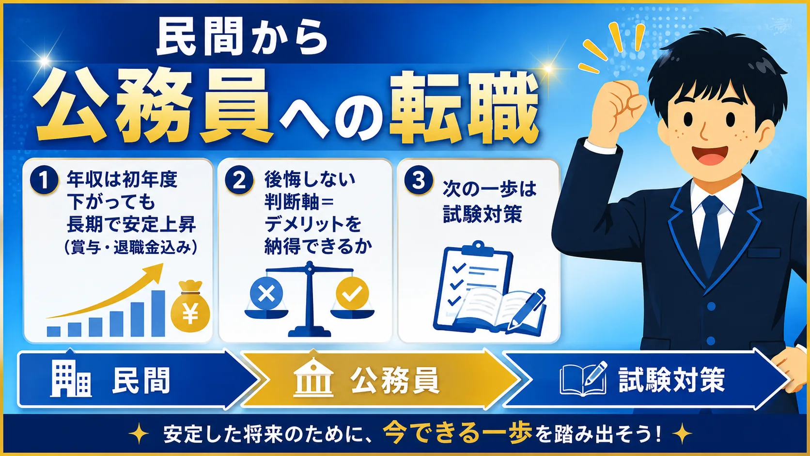 民間から公務員への転職(公務員 メリット デメリット)