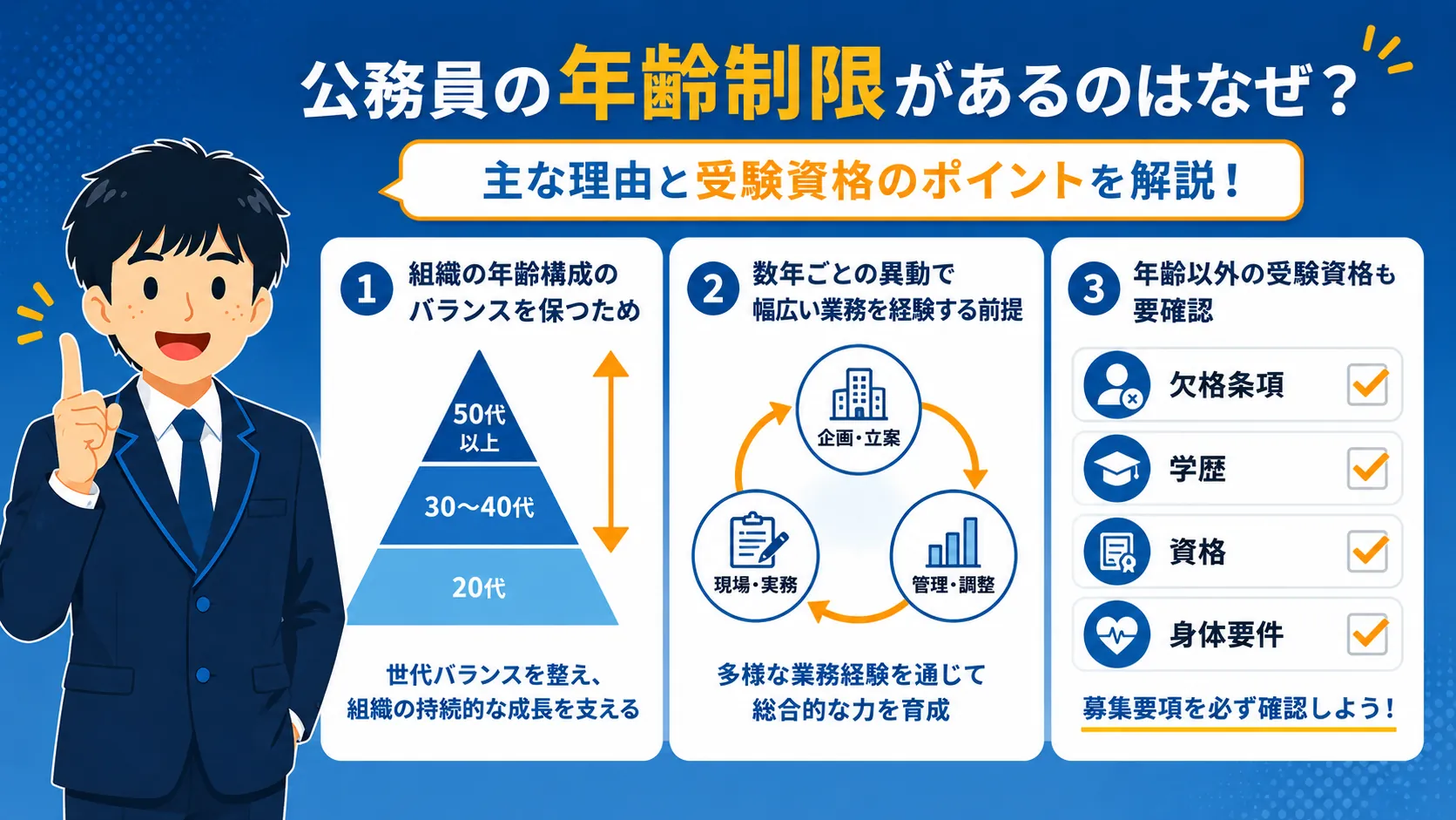 なぜ年齢制限があるのか(公務員 年齢制限)