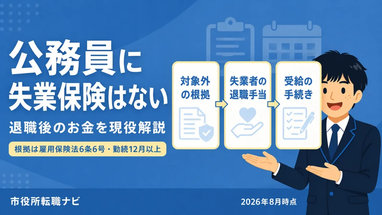 公務員に失業保険はない？退職後のお金を解説（公務員 失業保険）