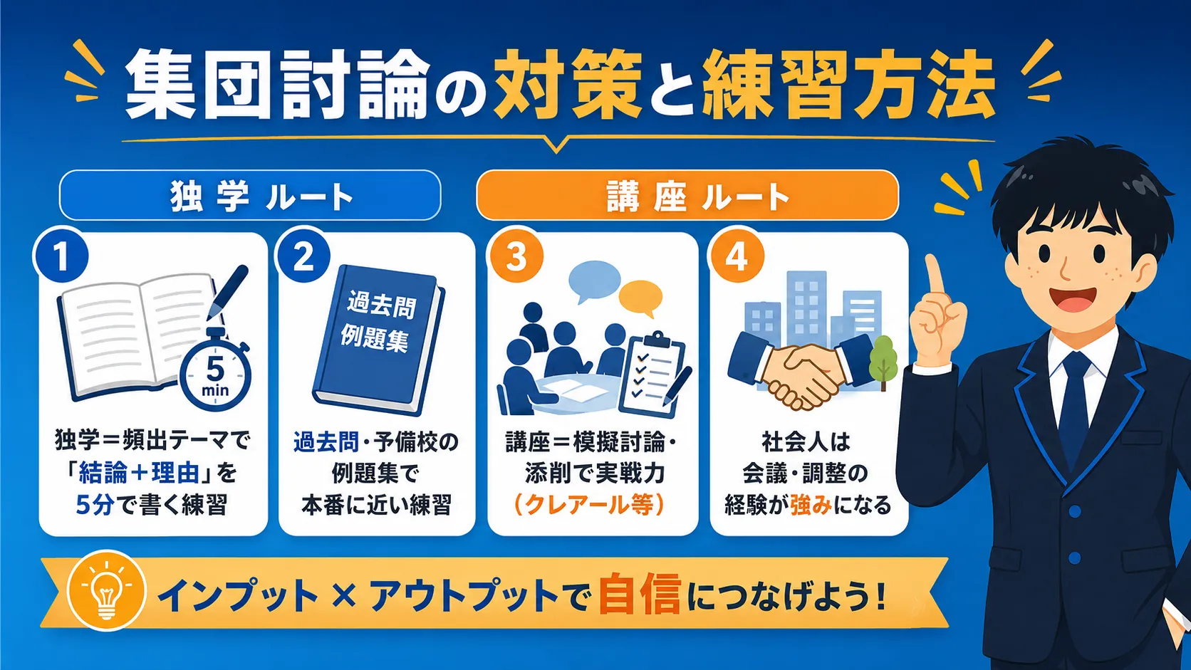 集団討論の対策と練習方法（公務員 集団討論 対策）
