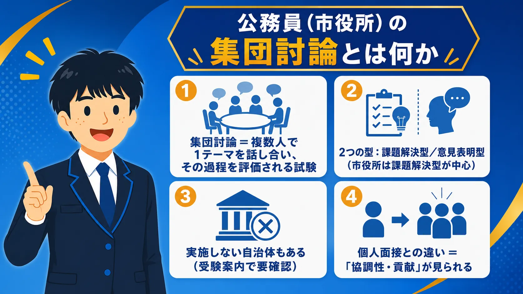 公務員の集団討論とは（公務員 集団討論 対策）