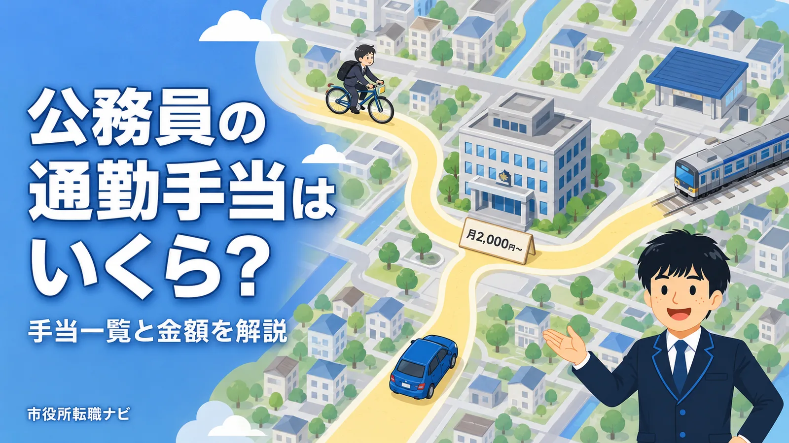 公務員の通勤手当はいくら？手当一覧と金額を解説
