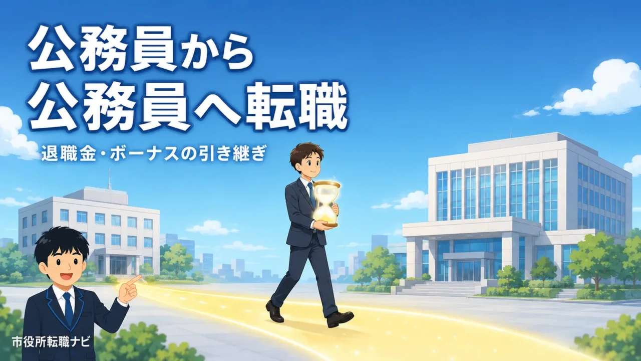 公務員から公務員へ転職｜退職金・ボーナスの引き継ぎ条件