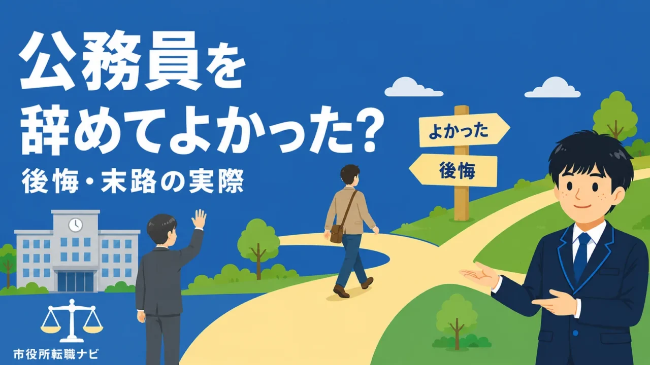 公務員を辞めてよかった？後悔・末路の実際を現役解説（公務員 辞めてよかった／公務員 辞めた末路／公務員 辞めて後悔／公務員 辞める 勇気）