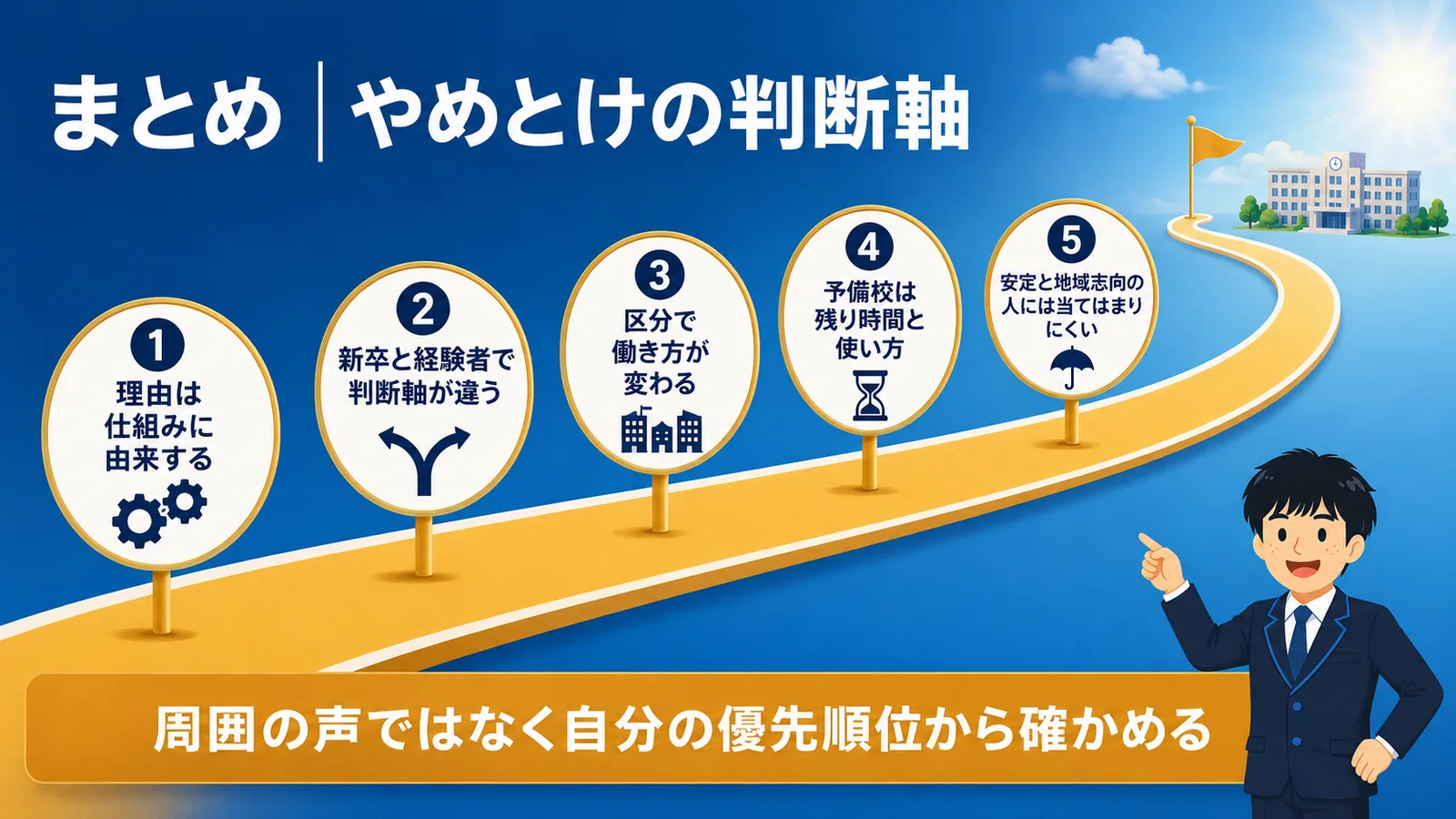 まとめ｜やめとけの判断軸｜公務員 やめとけ
