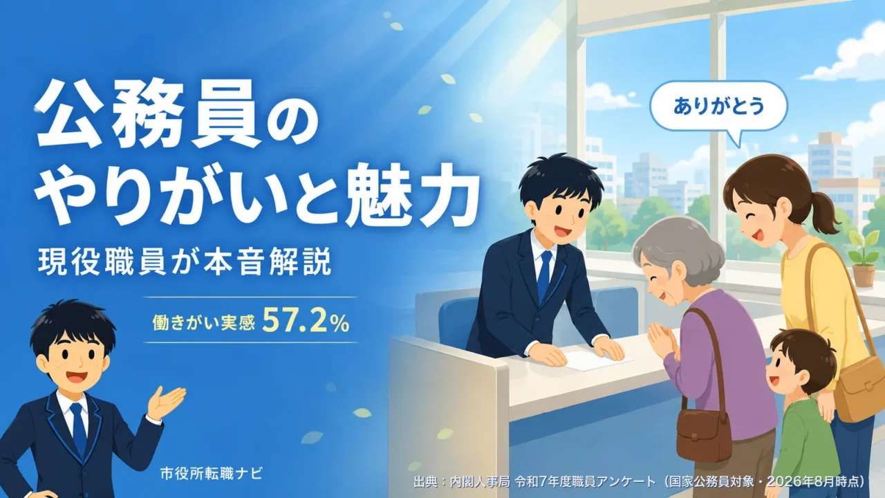 公務員のやりがいと魅力｜現役職員が本音解説