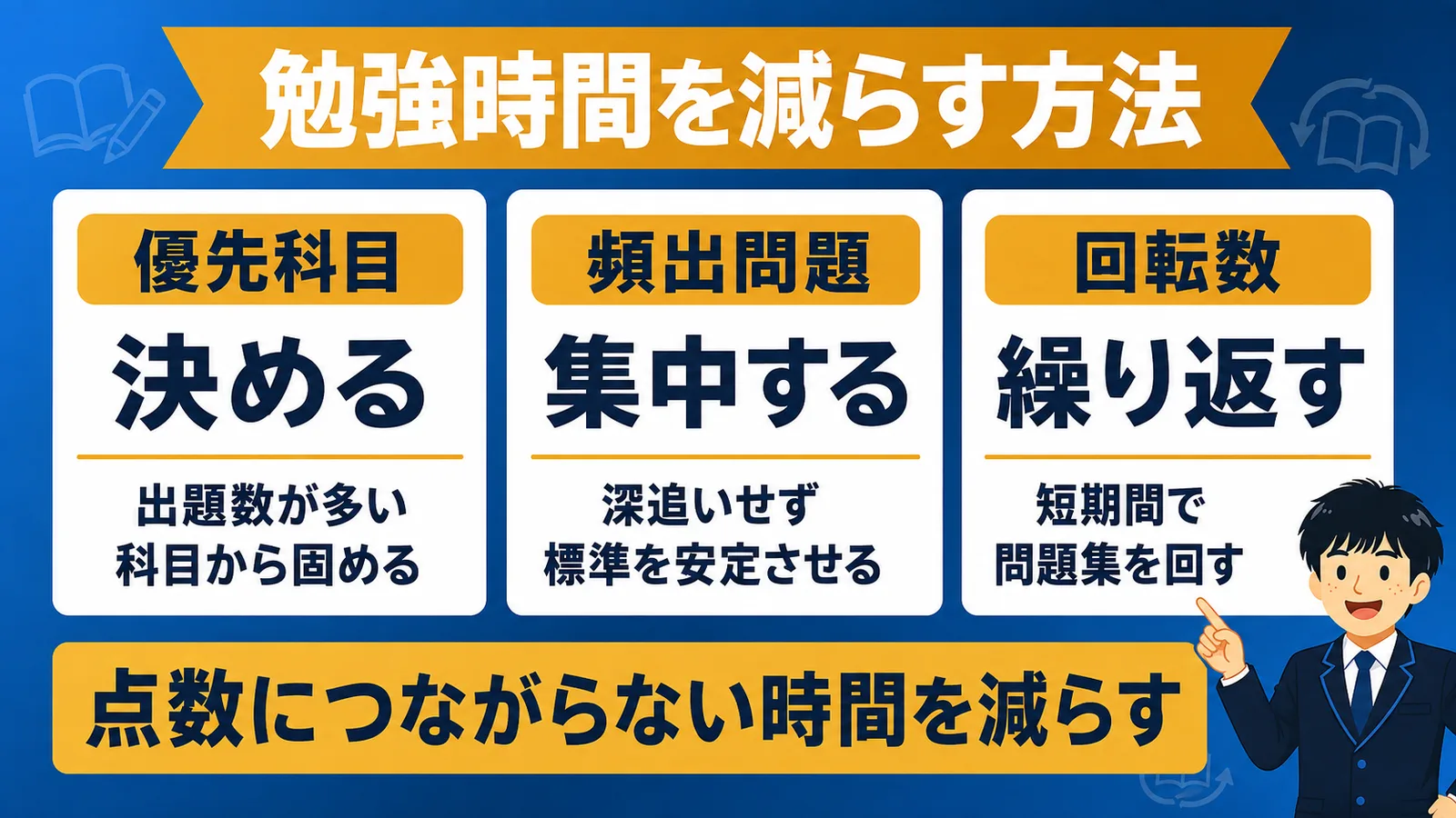 市役所の勉強時間を減らす3つの方法（市役所 勉強時間 教養）