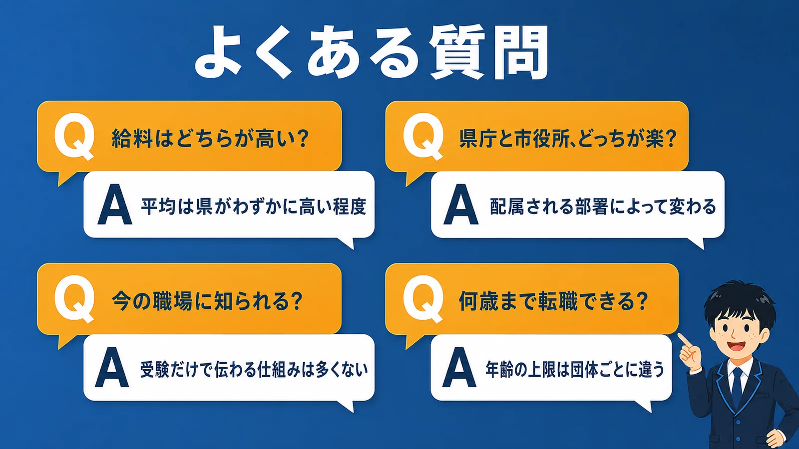 よくある質問|市役所から県庁への転職