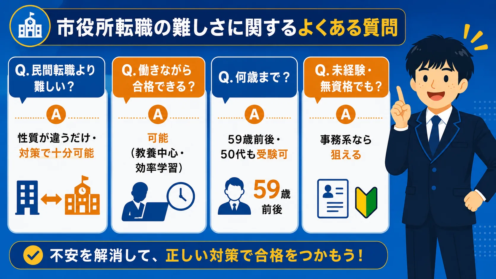 市役所転職の難しさに関するよくある質問(市役所 転職 難しい)